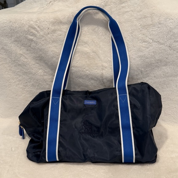 Paravel Fold-Up Recycled Technical Weave Travel Bag in Scuba Navy "Novo Nordisk"